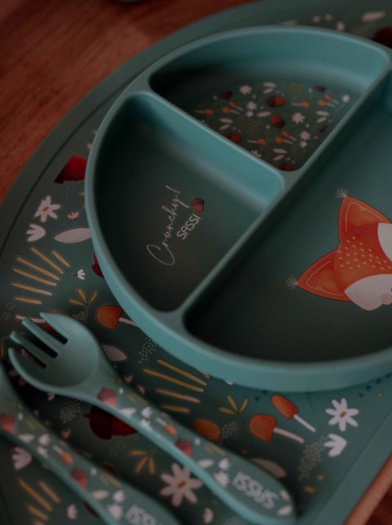 Assadeira de silicone para bebé | sassi junior Verde floresta - Kiabi