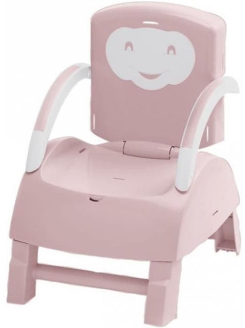 Assento elevatório de cadeira thermobaby ajustável 2 em 1 rosa pó - Kiabi