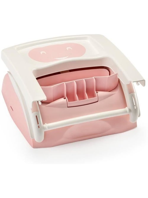 Assento elevatório de cadeira thermobaby ajustável 2 em 1 rosa pó - Kiabi