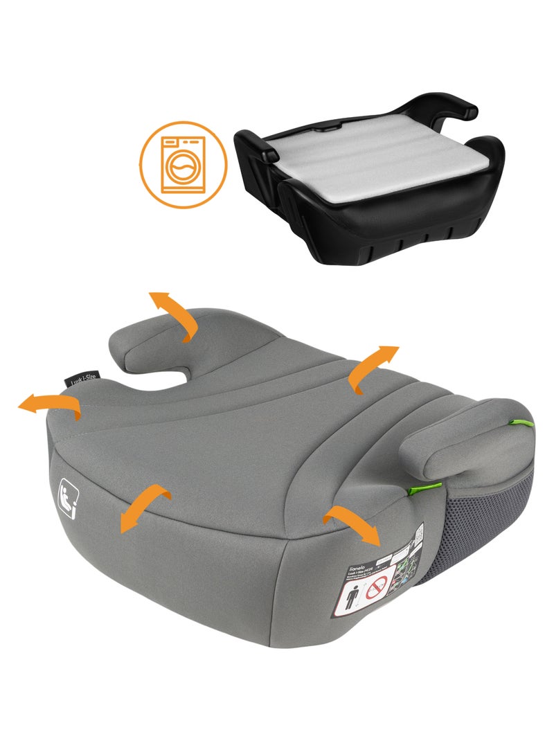Assento elevatório LIONELO Luuk i-Size - 125-150 cm - Grupo 3 (22-36 kg) - Leve Cinza - Kiabi