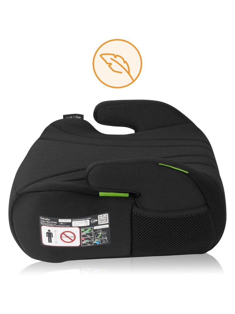 Assento elevatório LIONELO Luuk i-Size - 125-150 cm - Grupo 3 (22-36 kg) - Leve Preto - Kiabi