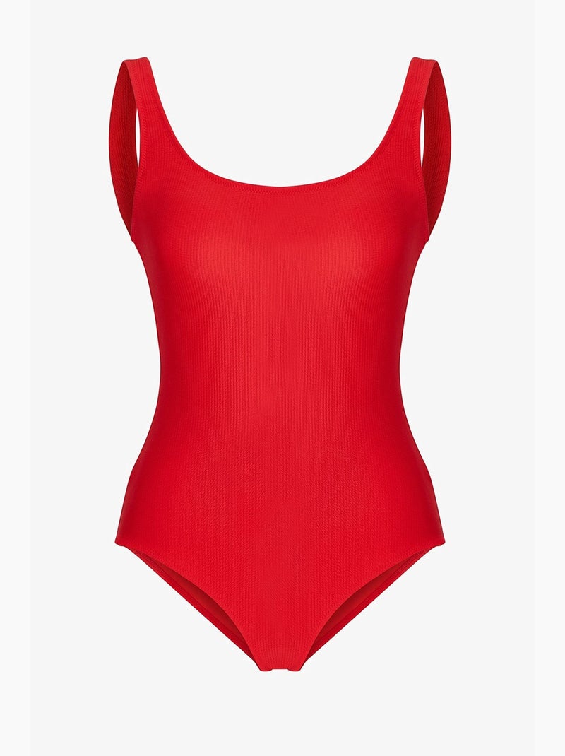 Astrid fato de banho texturizado penti Vermelho - Kiabi