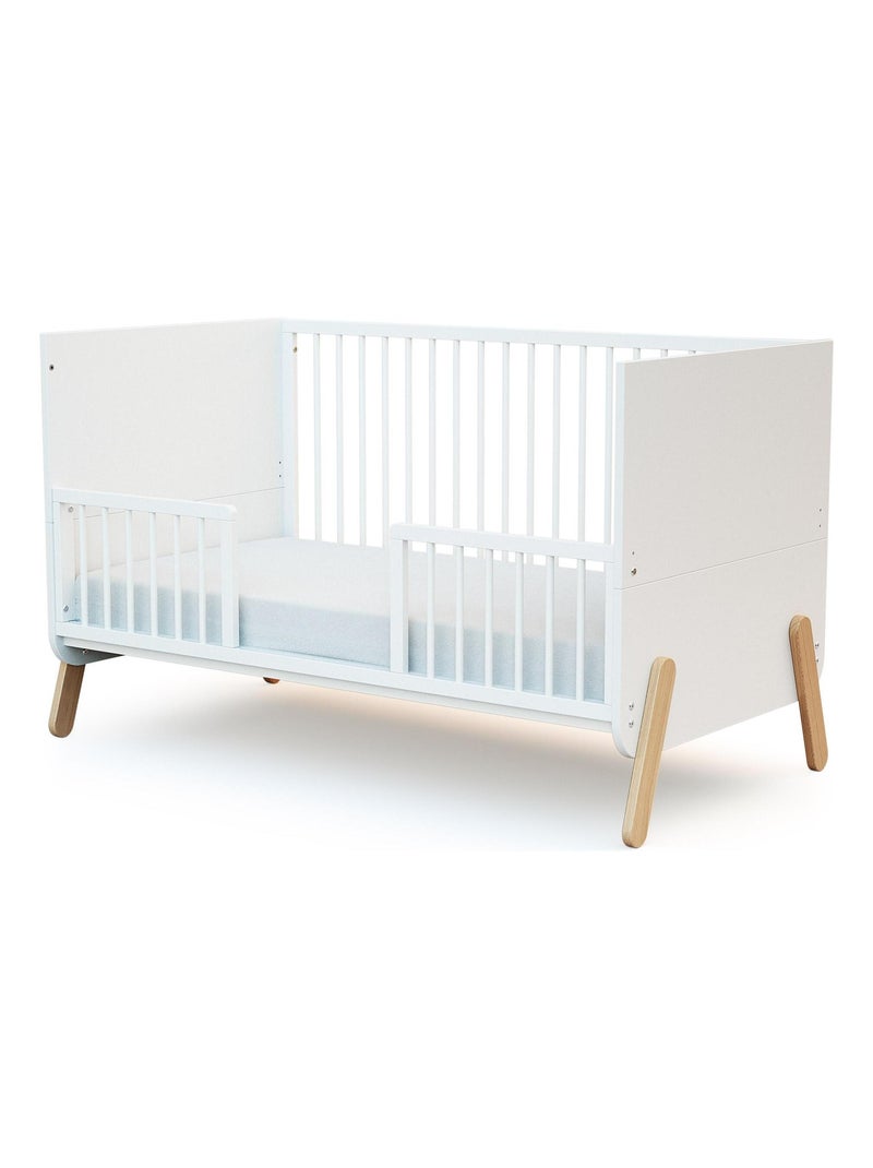 At4 - barreira para cama de bebê seren em madeira branco 140 cm Branco - Kiabi