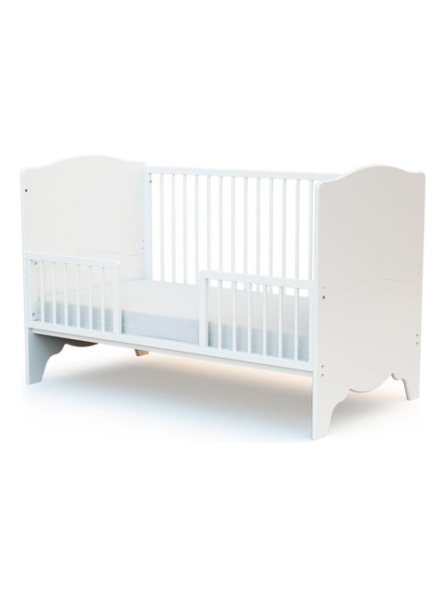 At4 - barreira para cama de bebê seren em madeira branco 140 cm - Kiabi At4 - barreira para cama de bebê seren em madeira branco 140 cm - Kiabi