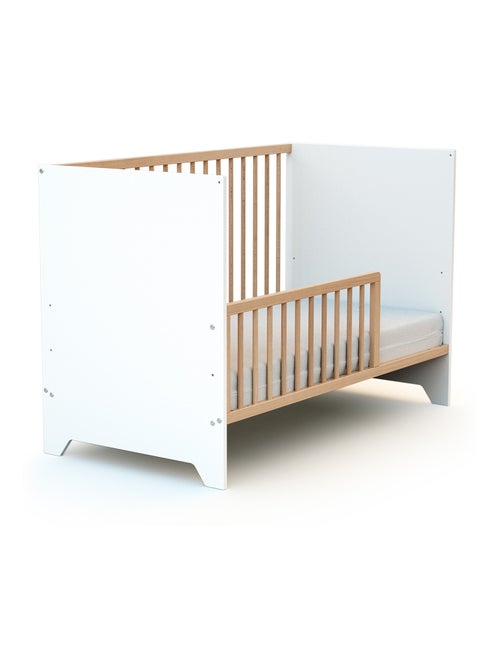 At4 - barreira para cama de bebê seren em madeira faia envernizada 120 cm - Kiabi At4 - barreira para cama de bebê seren em madeira faia envernizada 120 cm - Kiabi