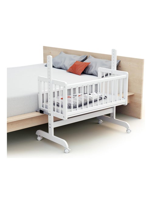 At4 - berço convertível co-sleeping nino de madeira branco 40 x 80 cm - Kiabi At4 - berço convertível co-sleeping nino de madeira branco 40 x 80 cm - Kiabi