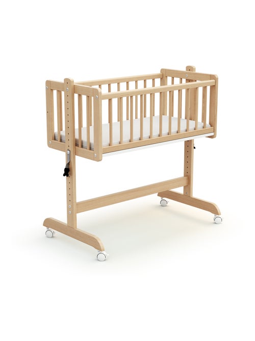 At4 - berço convertível co-sleeping nino de madeira faia envernizada 40 x 80 cm - Kiabi At4 - berço convertível co-sleeping nino de madeira faia envernizada 40 x 80 cm - Kiabi