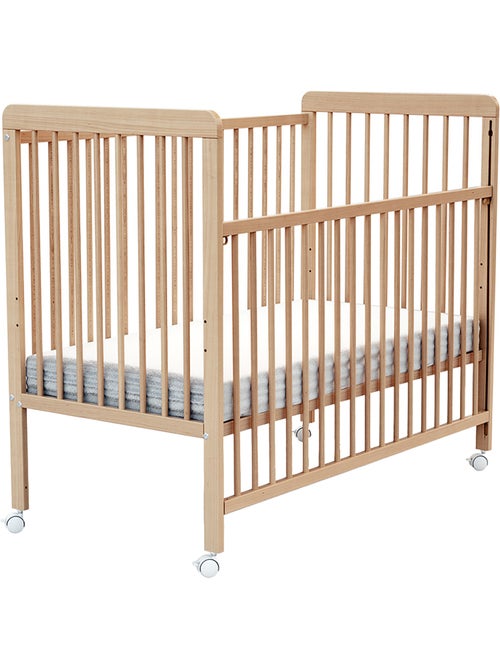 At4 - cama bebê con lateral deslizante madeira livo faia envernizada 60 x 120 cm - Kiabi At4 - cama bebê con lateral deslizante madeira livo faia envernizada 60 x 120 cm - Kiabi