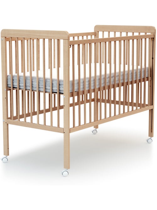 At4 - cama bebê con lateral deslizante madeira livo faia envernizada 60 x 120 cm - Kiabi At4 - cama bebê con lateral deslizante madeira livo faia envernizada 60 x 120 cm - Kiabi