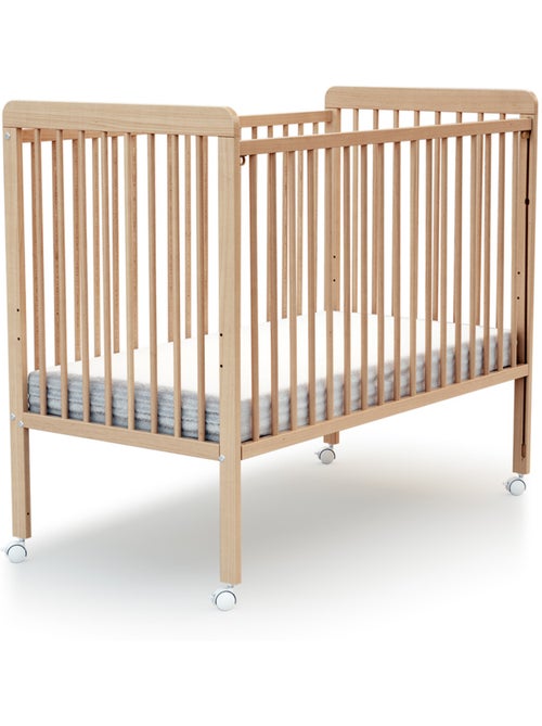 At4 - cama bebê con lateral deslizante madeira livo faia envernizada 60 x 120 cm - Kiabi At4 - cama bebê con lateral deslizante madeira livo faia envernizada 60 x 120 cm - Kiabi