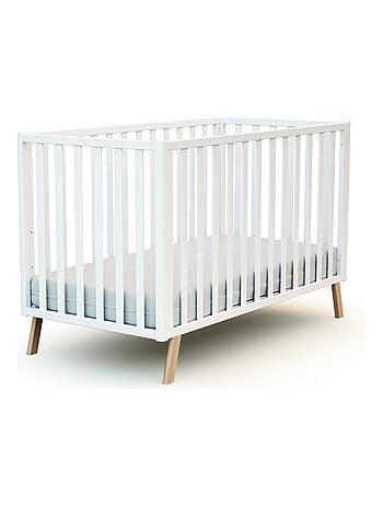 At4 - cama de bebe convertível kasa de madeira faia envernizada 60 x 120 cm