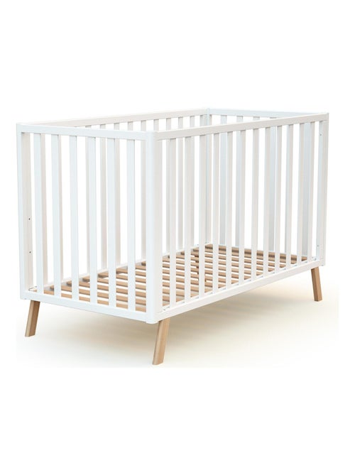 At4 - cama de bebe convertível kasa de madeira branco 60 x 120 cm - Kiabi At4 - cama de bebe convertível kasa de madeira branco 60 x 120 cm - Kiabi