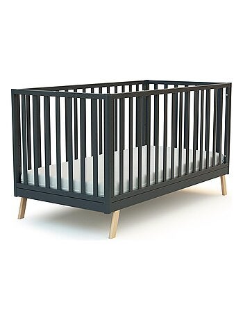 At4 - cama de bebe convertível kasa de madeira branco 70 x 140 cm