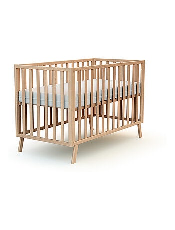 At4 - cama de bebe convertível kasa de madeira faia envernizada 60 x 120 cm