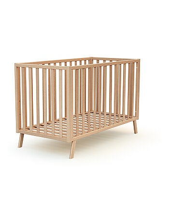 At4 - cama de bebe convertível kasa de madeira faia envernizada 60 x 120 cm
