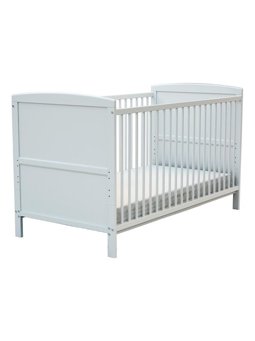 At4 - cama de bebe convertível luna de madeira branco 70 x 140 cm - Kiabi At4 - cama de bebe convertível luna de madeira branco 70 x 140 cm - Kiabi