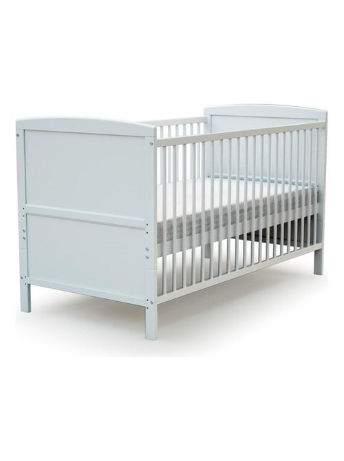 At4 - cama de bebe convertível luna de madeira branco 70 x 140 cm - Kiabi At4 - cama de bebe convertível luna de madeira branco 70 x 140 cm - Kiabi