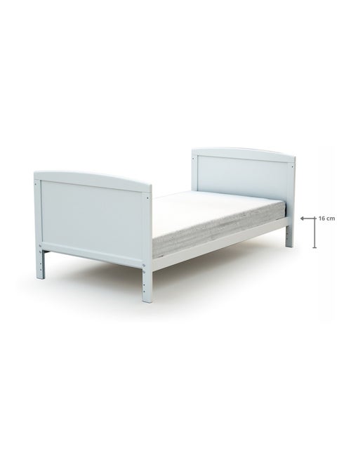 At4 - cama de bebe convertível luna de madeira branco 70 x 140 cm - Kiabi At4 - cama de bebe convertível luna de madeira branco 70 x 140 cm - Kiabi