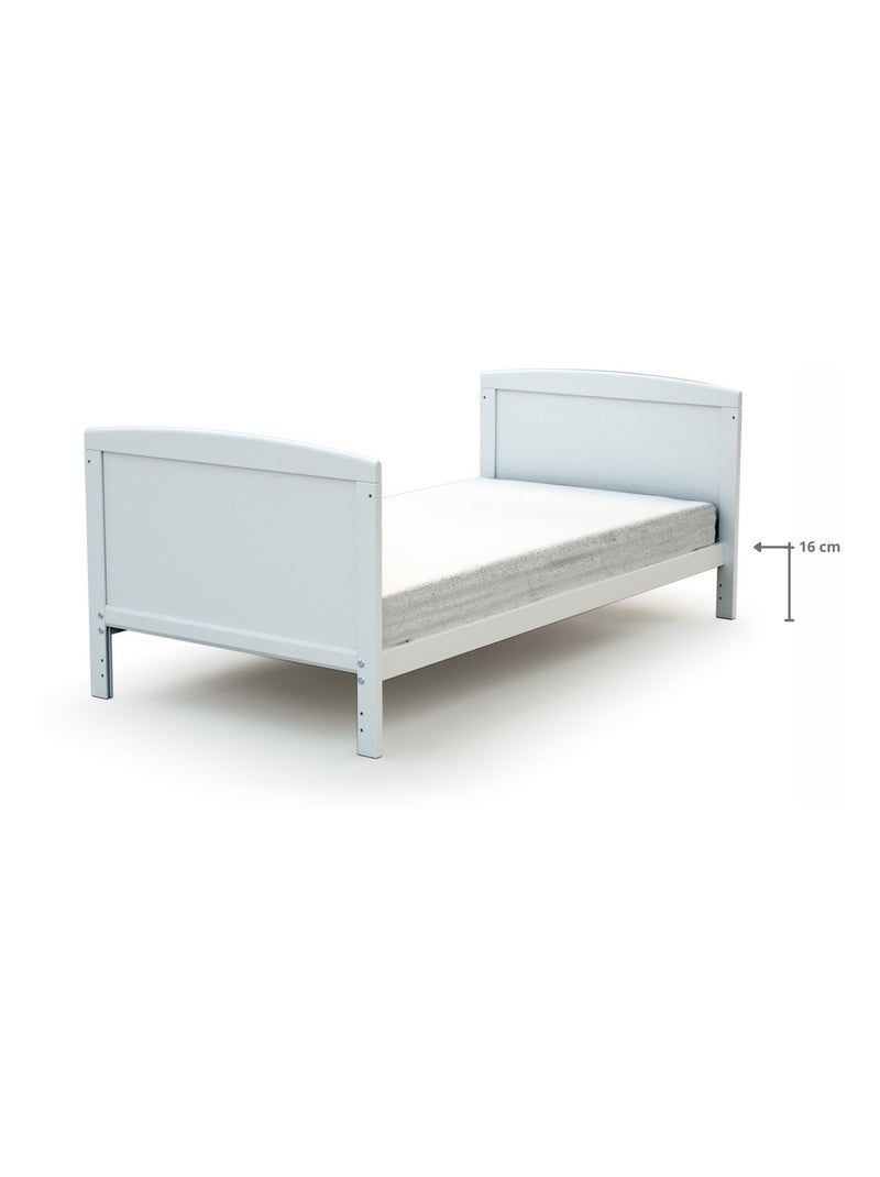 At4 - cama de bebe convertível luna de madeira branco 70 x 140 cm Branco - Kiabi