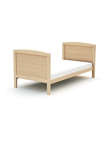 At4 - cama de bebe convertível luna de madeira faia envernizada 60 x 120 cm