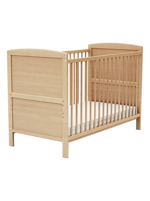 At4 - cama de bebe convertível luna de madeira faia envernizada 60 x 120 cm - Kiabi At4 - cama de bebe convertível luna de madeira faia envernizada 60 x 120 cm - Kiabi
