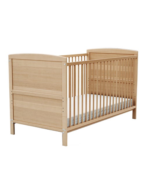 At4 - cama de bebe convertível luna de madeira faia envernizada 70 x 140 cm - Kiabi At4 - cama de bebe convertível luna de madeira faia envernizada 70 x 140 cm - Kiabi
