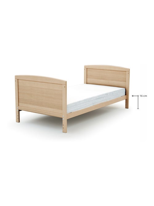 At4 - cama de bebe convertível luna de madeira faia envernizada 70 x 140 cm - Kiabi At4 - cama de bebe convertível luna de madeira faia envernizada 70 x 140 cm - Kiabi