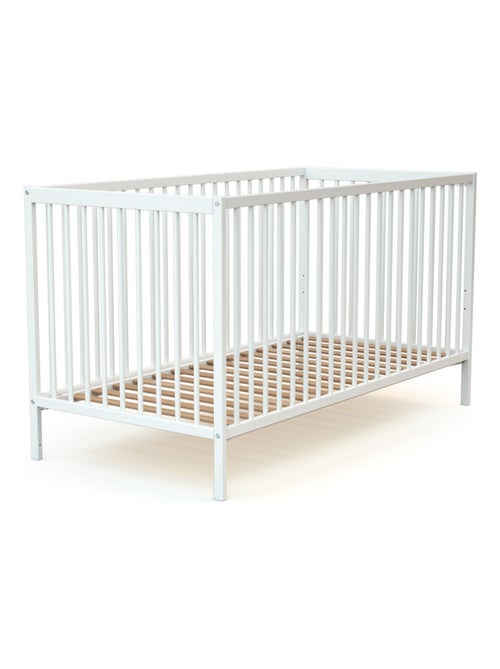 At4 - cama de bebê de madeira com colchão one de madeira branco 70 x 140 cm - Kiabi At4 - cama de bebê de madeira com colchão one de madeira branco 70 x 140 cm - Kiabi