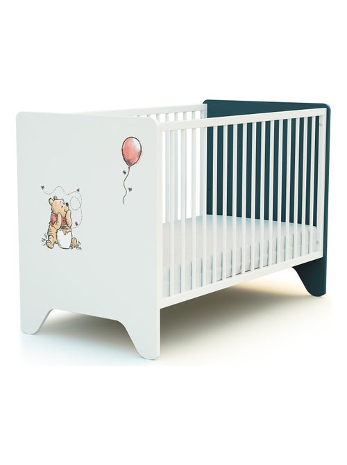 At4 - cama de bebe disney exploring winnie de madeira azul pato 60 x 120 cm - Kiabi At4 - cama de bebe disney exploring winnie de madeira azul pato 60 x 120 cm - Kiabi
