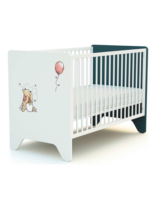 At4 - cama de bebe disney exploring winnie de madeira azul pato 60 x 120 cm - Kiabi At4 - cama de bebe disney exploring winnie de madeira azul pato 60 x 120 cm - Kiabi