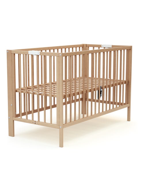 At4 - cama de bebe dobrável foldo de madeira faia envernizada 60 x 120 cm - Kiabi At4 - cama de bebe dobrável foldo de madeira faia envernizada 60 x 120 cm - Kiabi