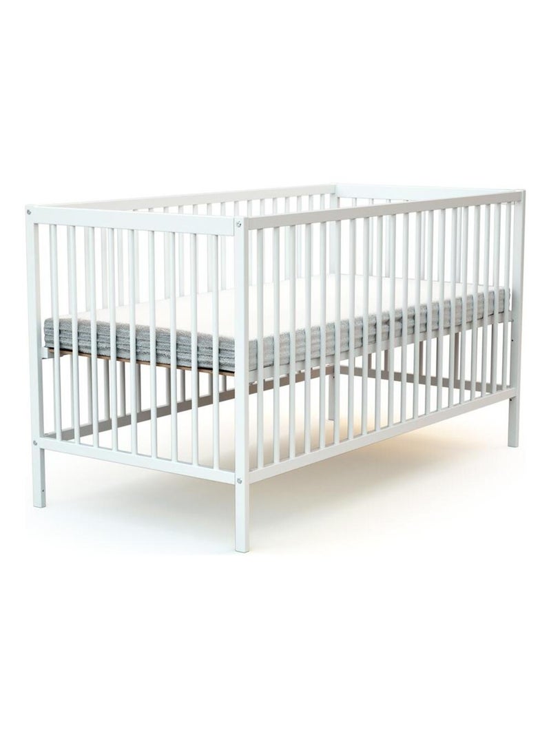 At4 - cama de bebe one de madeira branco 70 x 140 cm Branco - Kiabi