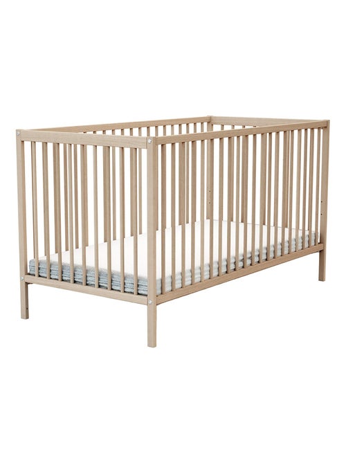 At4 - cama de bebe one de madeira faia em bruto 70 x 140 cm - Kiabi At4 - cama de bebe one de madeira faia em bruto 70 x 140 cm - Kiabi