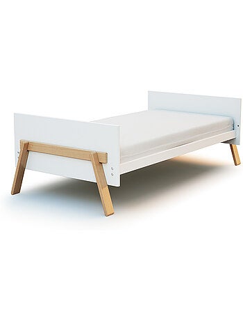 At4 - conjunto cama e mesa trocador canaille de madeira com 3 gavetas