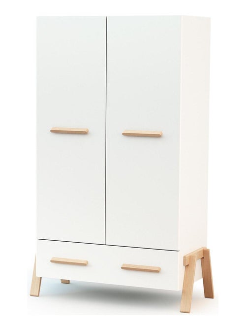 At4 - quarto canaille: cama 60 x 120 cm + trocador + guarda-roupa - Kiabi
