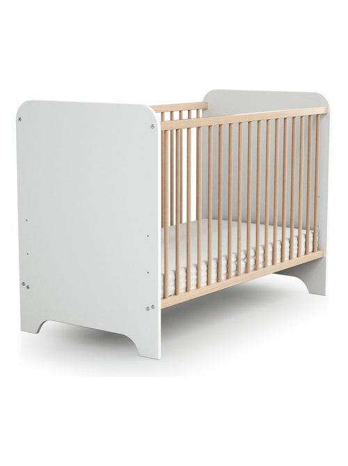 At4 - quarto de bebé com cama, fraldário e roupeiro carrousel de madeira branco e faia - Kiabi At4 - quarto de bebé com cama, fraldário e roupeiro carrousel de madeira branco e faia - Kiabi