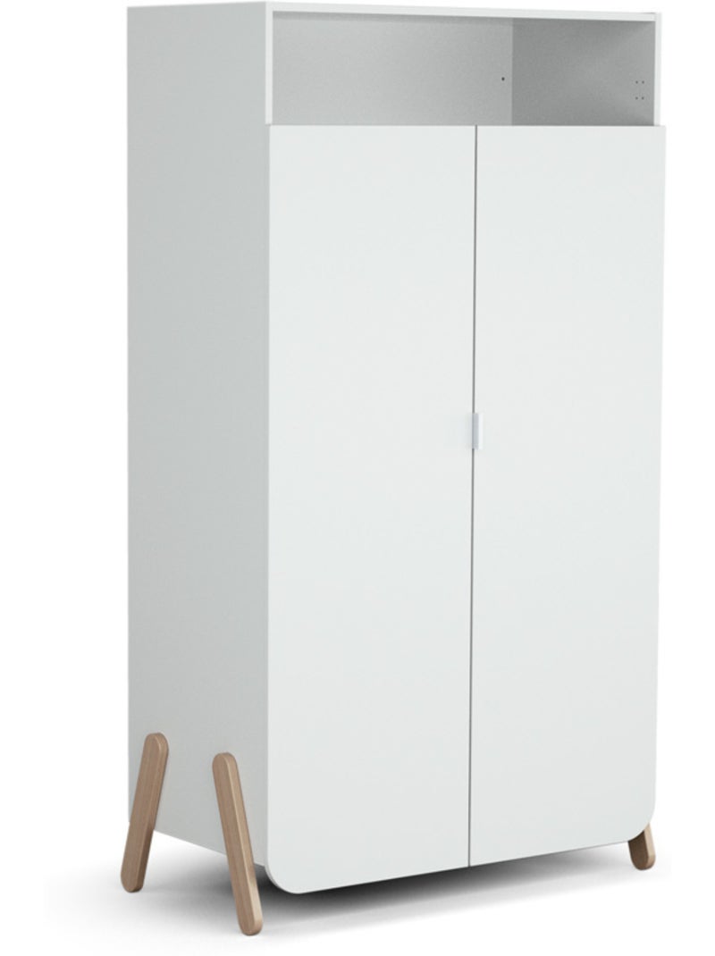 At4 - quarto pirata: cama 60x120 + cômoda + guarda-roupa Branco - Kiabi