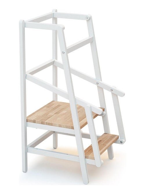 At4 - torre de observação/aprendizagem para crianças essentiel de madeira branco e faia - Kiabi At4 - torre de observação/aprendizagem para crianças essentiel de madeira branco e faia - Kiabi