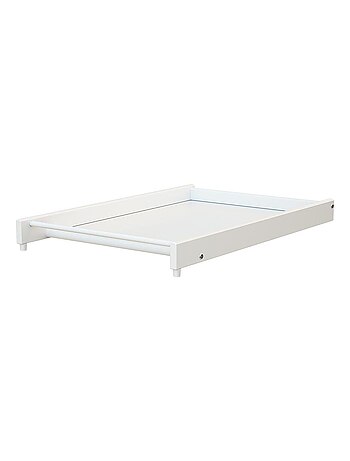 At4 - trocador de fraldas amovível para o cama de bebe mona de madeira branco 60 x 120 et 70x140 cm