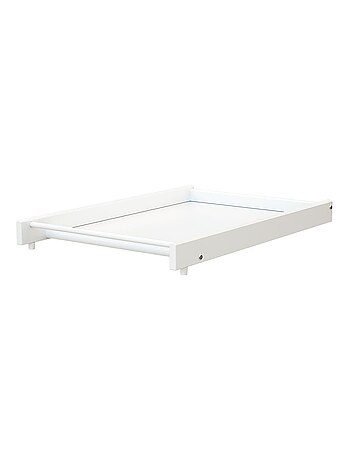 At4 - trocador de fraldas amovível para o cama de bebe mona de madeira branco 60 x 120 et 70x140 cm