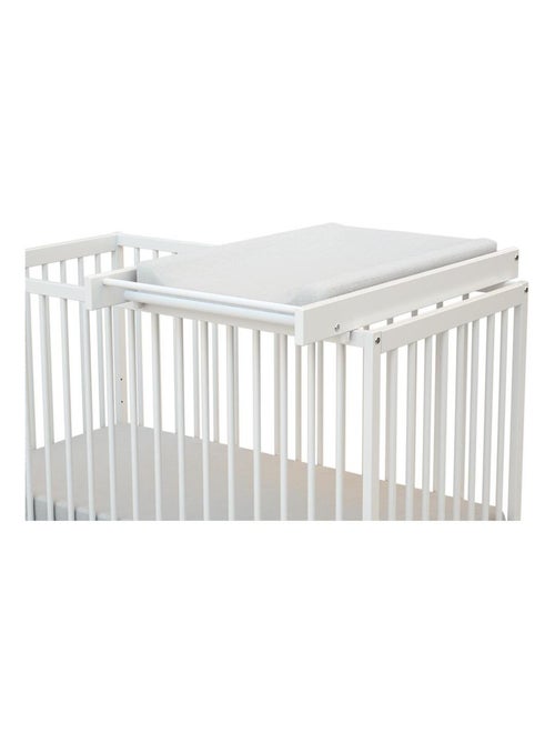 At4 - trocador de fraldas amovível para o cama de bebe mona de madeira branco 60 x 120 et 70x140 cm - Kiabi At4 - trocador de fraldas amovível para o cama de bebe mona de madeira branco 60 x 120 et 70x140 cm - Kiabi