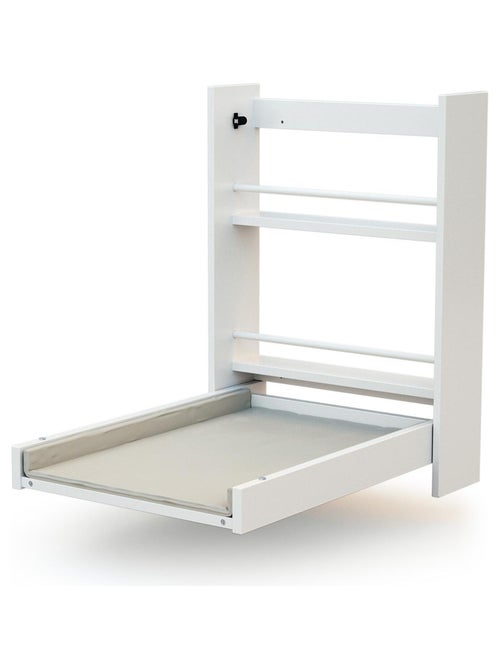 At4 - trocador de fraldas de parede dobrável com colchão eazy - branco - Kiabi At4 - trocador de fraldas de parede dobrável com colchão eazy - branco - Kiabi