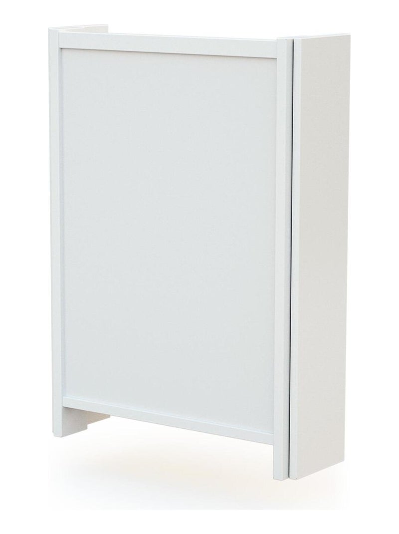 At4 - trocador de fraldas de parede dobrável com colchão eazy - branco Branco - Kiabi