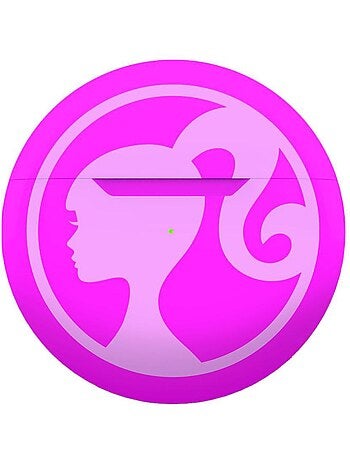 Auriculares bluetooth da barbie com estojo de carregamento