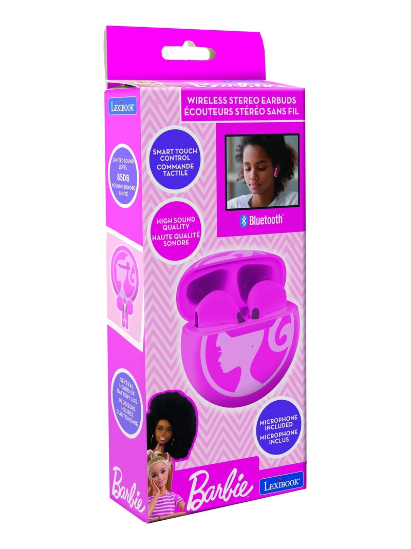 Auriculares bluetooth da barbie com estojo de carregamento Rosa - Kiabi
