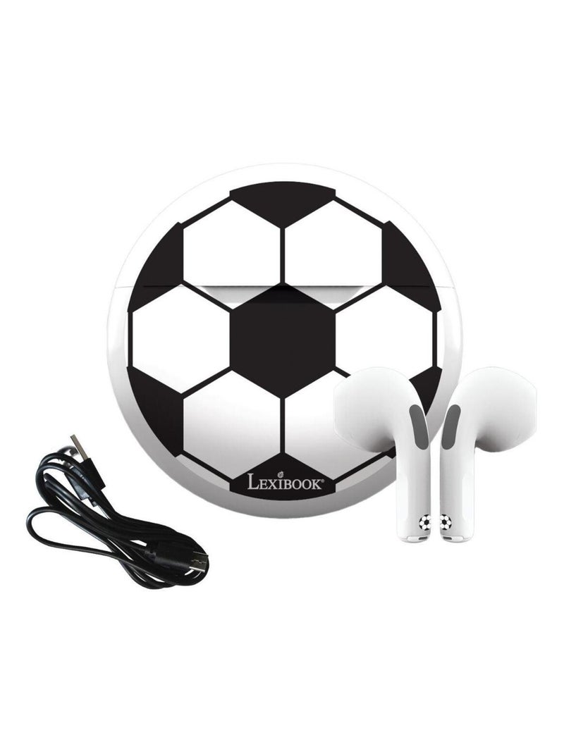 Auriculares bluetooth para futebol com estojo de carregamento Branco - Kiabi