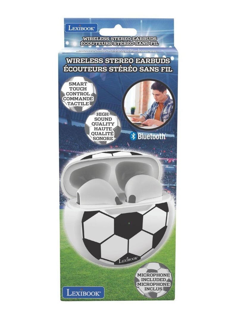 Auriculares bluetooth para futebol com estojo de carregamento Branco - Kiabi