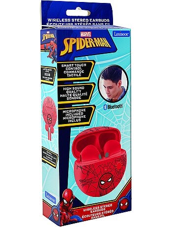 Auriculares bluetooth spiderman com estojo de carregamento