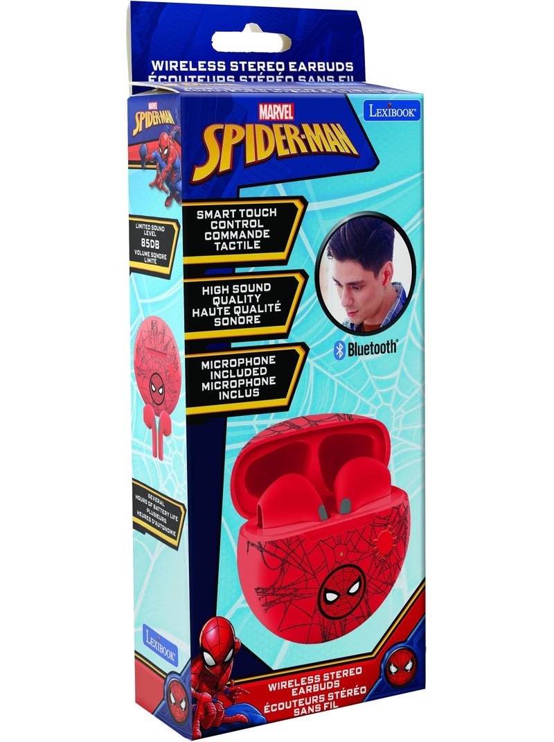 Auriculares bluetooth spiderman com estojo de carregamento Vermelho - Kiabi