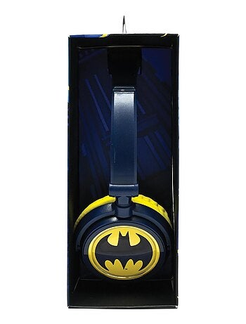 Auscultador estéreo com fios dobrável batman com limitação de volume segura